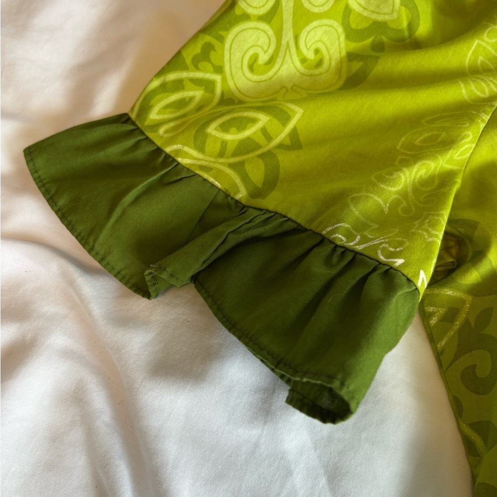 Green Patterned Dress - image 6